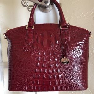 BRAHMIN- Duxbury Satchel & Ady Wallet- CHIANTI